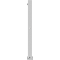 Barrier posts | Steel tube 70 x 70 mm | foldable, with 8 mm triangular lock | to be fixed by plugswith base plate 100 x 150 mm | hot-dip galvanized | without eyelet